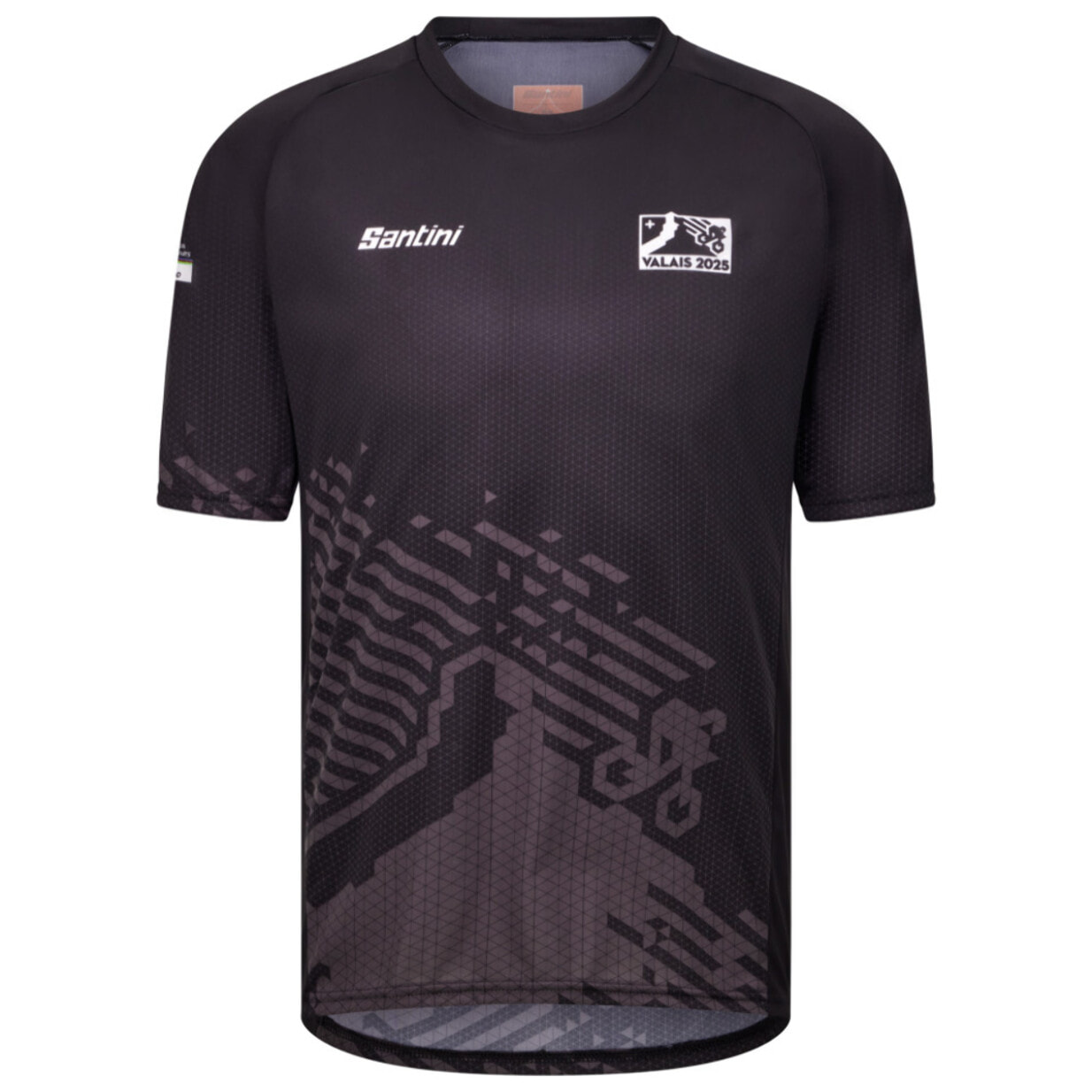 2025 Uci Mtb World Championships - Tech T-Shirt - Nero - Unisex