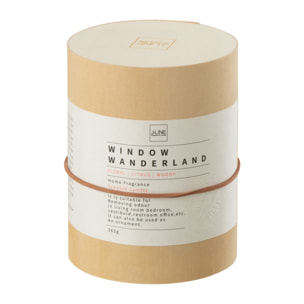J-Line bougie parfumée Rond - Window Wanderland - verre -transparent - large - 66H
