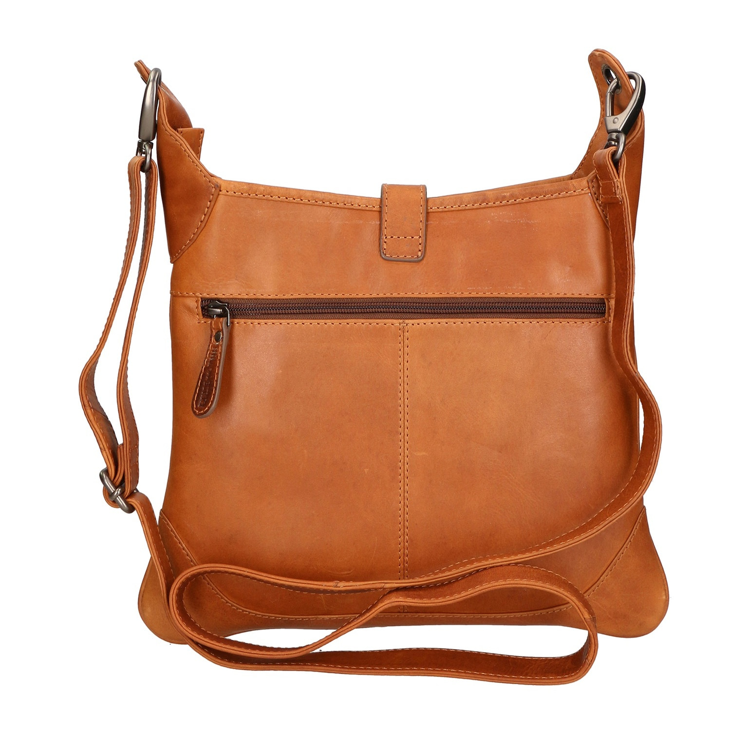 Borsa a tracolla da uomo in vera pelle - Modello False - RFID - 30.0 x 26.0 x 2.0 cm
