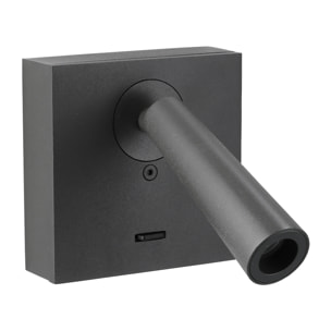 LEDS C4 Luz de lectura gamma mix&match square led 2.2w 2700k gris urbano 137lm