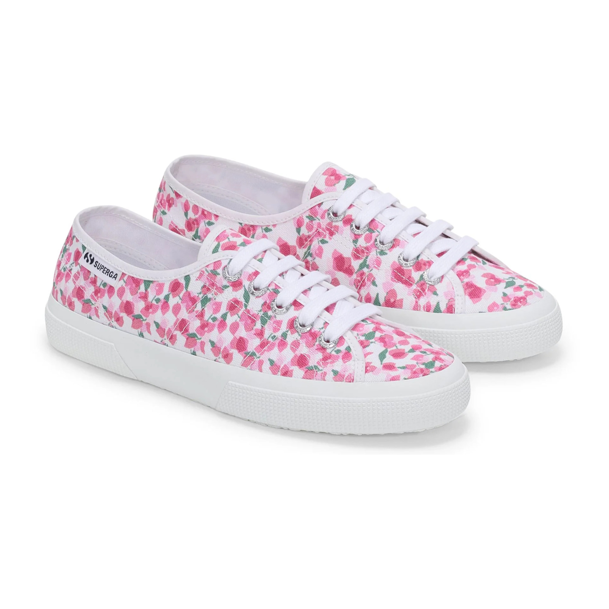 Superga - Donna Bianco - 3750 Bouganvillea Print Leggera