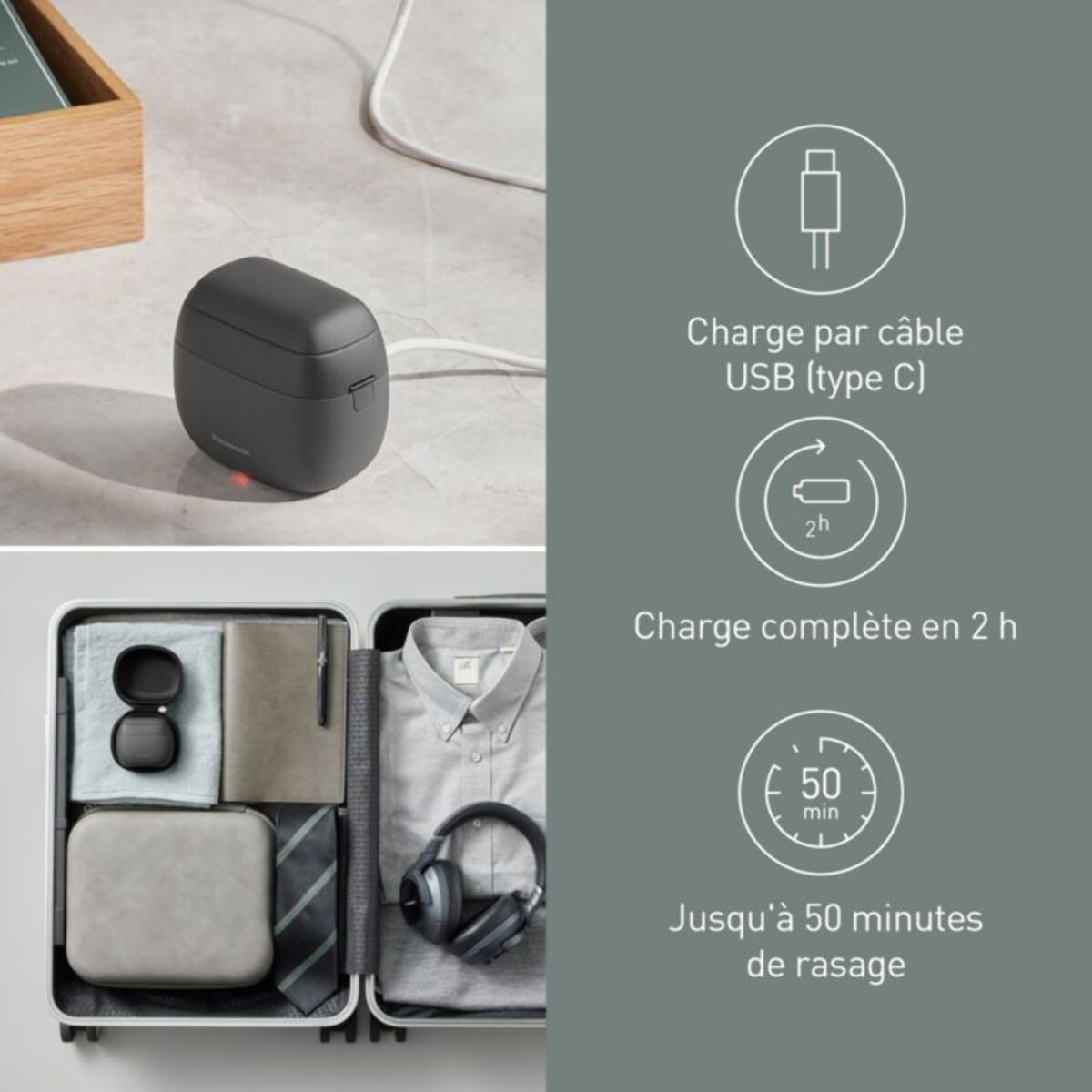 Rasoir pour la tête PANASONIC 5 lames ES-PV3B-K803
