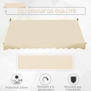 Store banne manuel rétractable 3L x 1,5l m