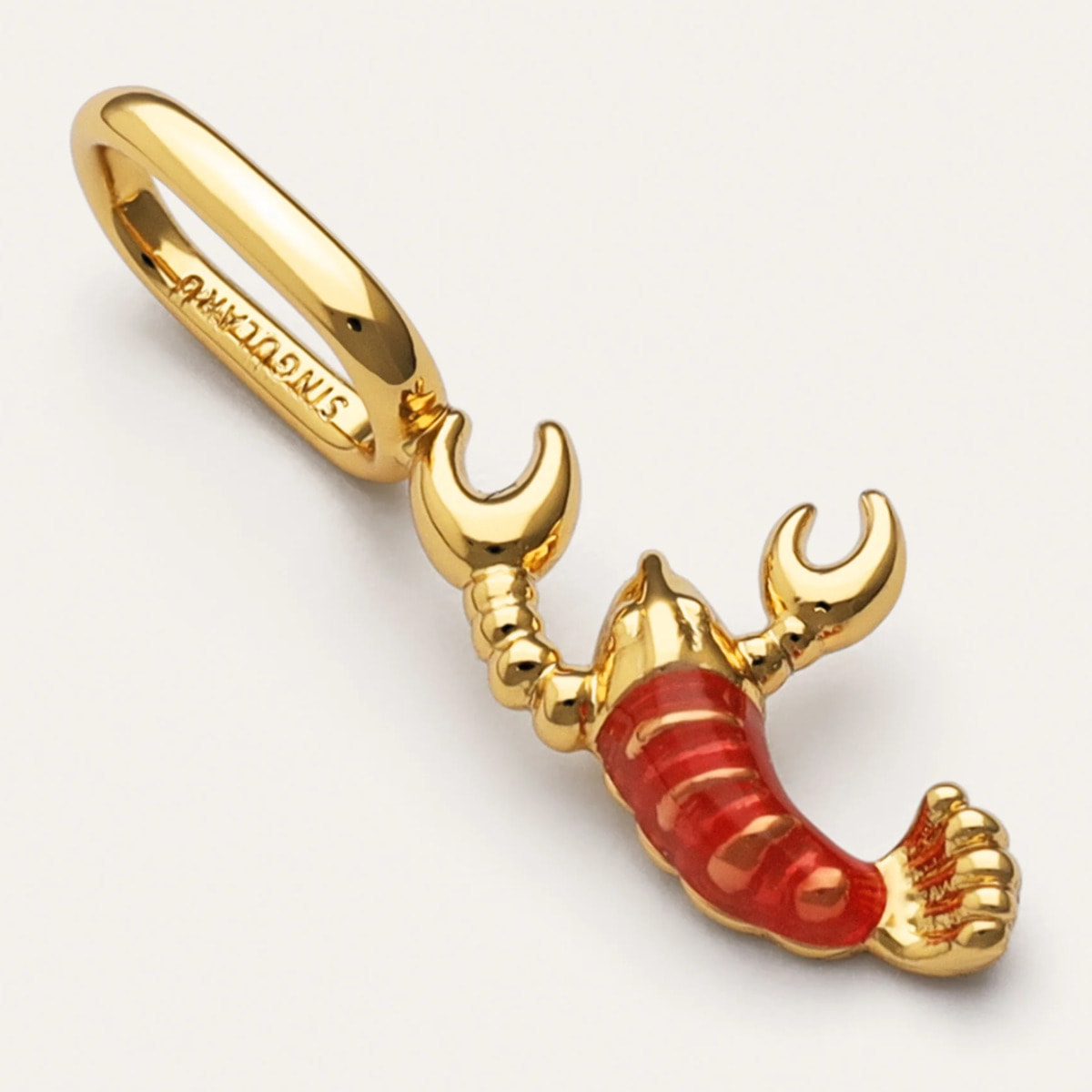 Charm Gamberetto Placcato Oro