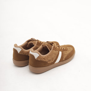 SNEAKERS FLAT FUR CUOIO