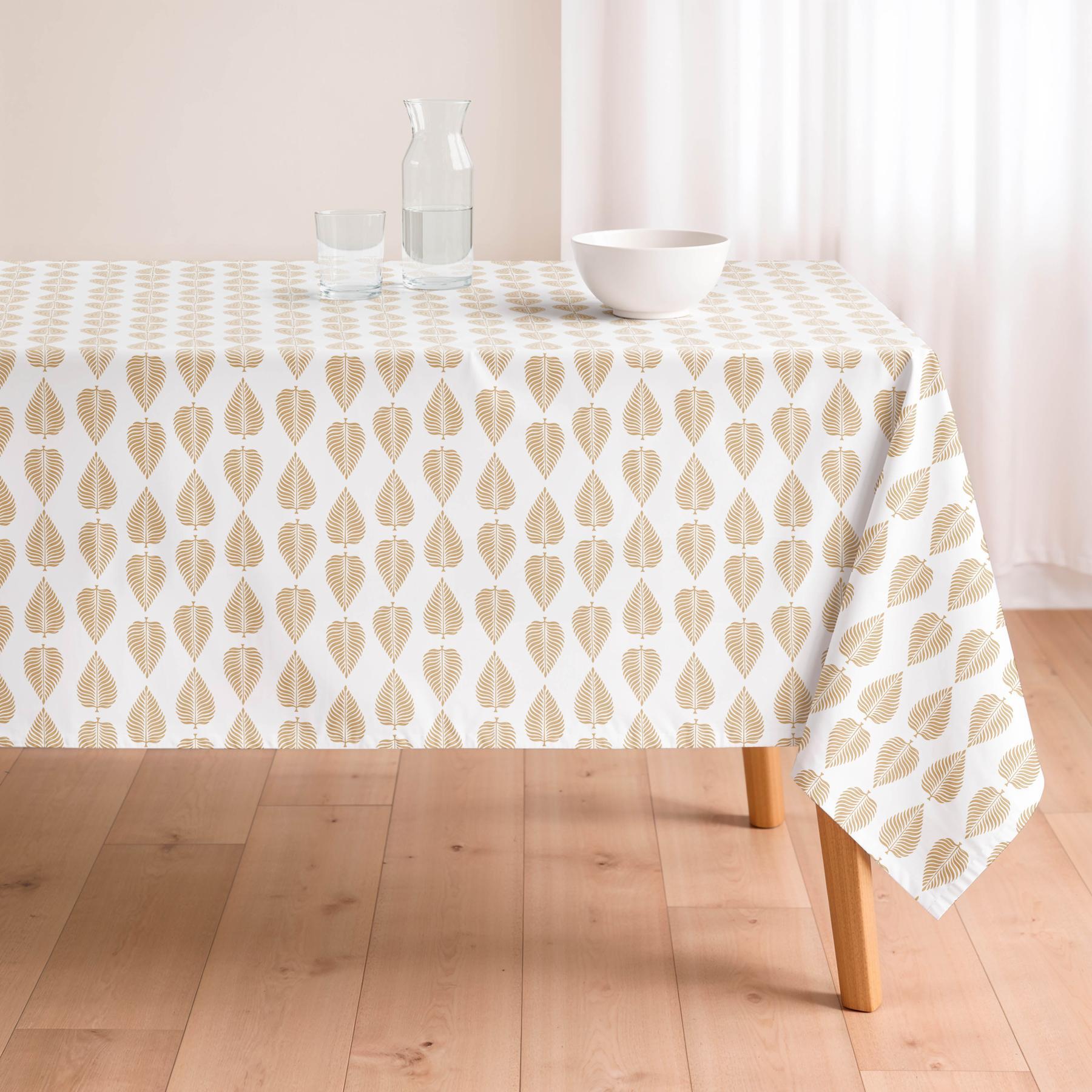 Mantel antimanchas NORLIS OCHRE - 100% algodón