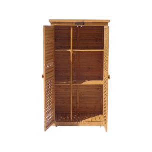 Armoire de jardin "Space" - 87 x 46.5 x 160 cm - Marron