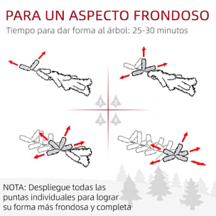 Árbol de Navidad Estrecho 240 cm, Árbol de Navidad Artificial Nevado con 603 Ramas y Soporte de Metal Plegable, Decoración Navideña para Salón, Interior, Verde