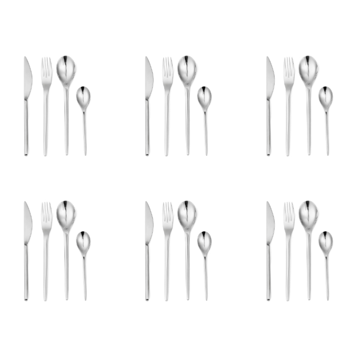 Ménagères 24 pièces - "Jonquille"