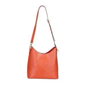 Borsa a spalla da donna - Modello Carmine - Vera pelle - 27.0 x 23.0 x 9.0 cm