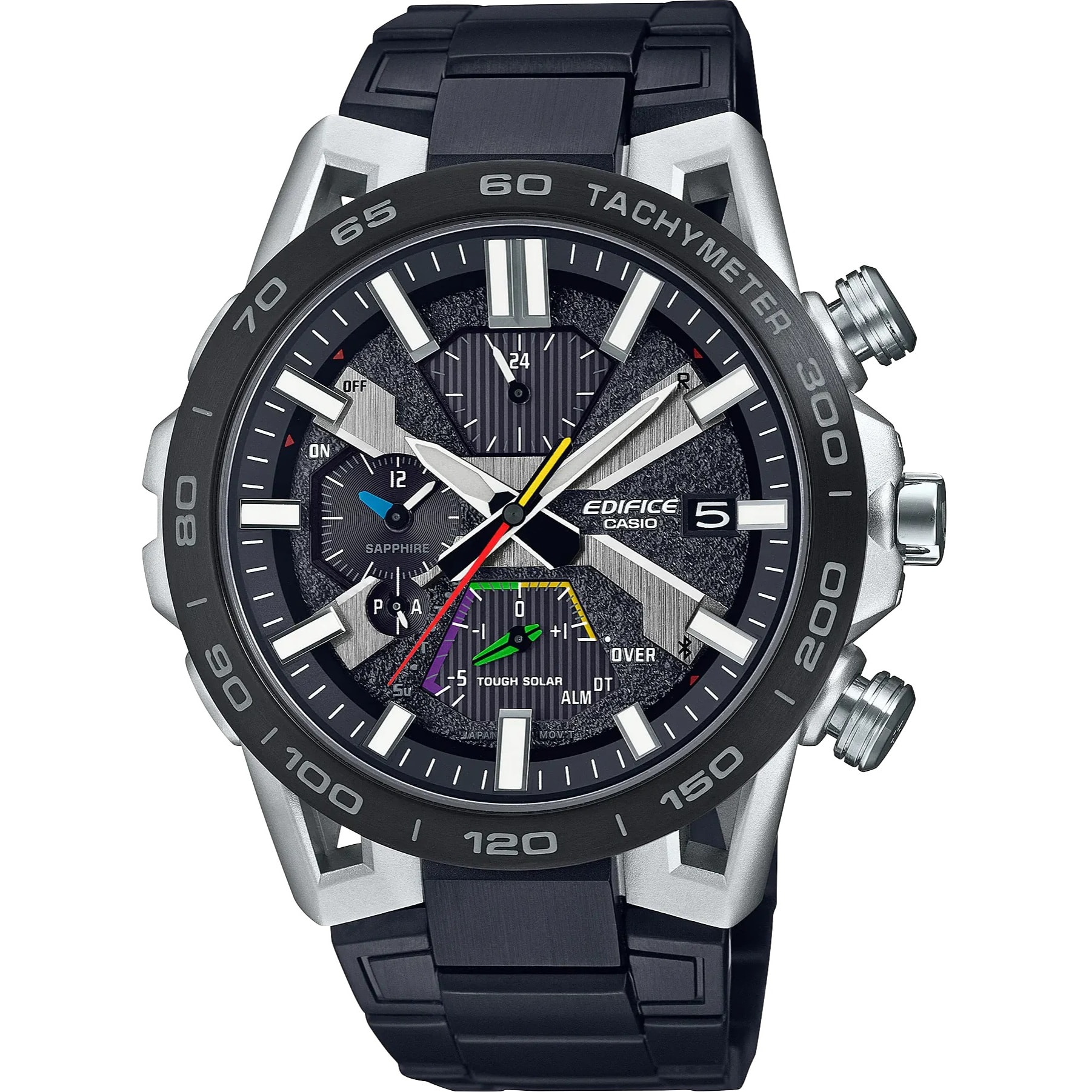 Reloj Casio EQB-2000DC-1AER Hombre Analogico Solar con Correa de Acero inoxidable