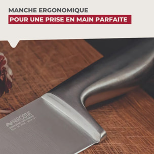 Set de 2 couteaux de chef 33 cm en inox Nirosta Star