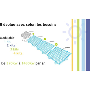 Panneau solaire SOLAR ENERGYKIT Extension 370W mural ou à poser