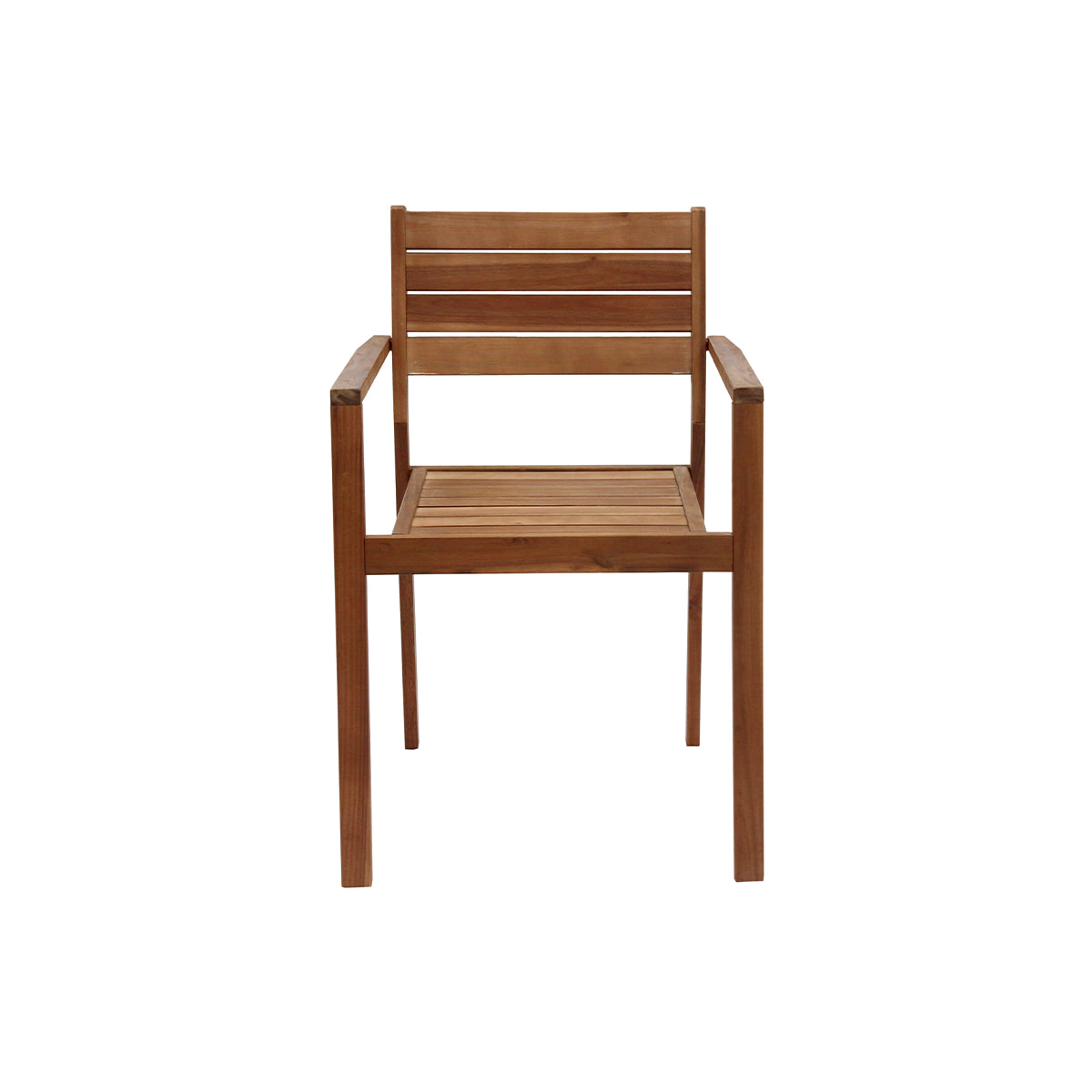 Fauteuils de jardin empilables en bois massif (lot de 2) CANOPEE