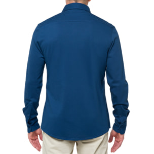 Camicia in cotone Hot Buttered Jefferson Blu Indigo.