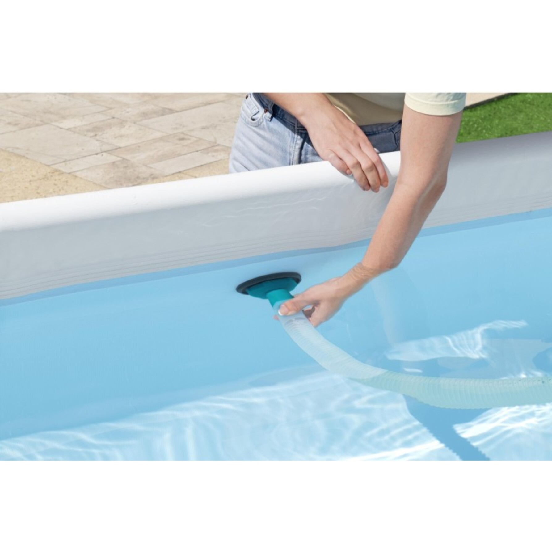 Bestway Kit entretien piscine Deluxe avec skimmer, aspirateur et épuisette