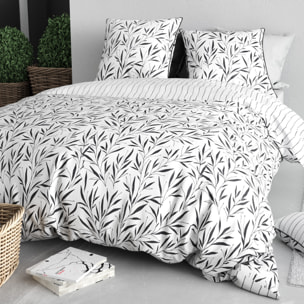 Parure Housse De Couette 3pcs 100% Coton 57 Fils NINA