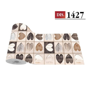 CASSESE HOME Passatoia/Tappeto Bordato in Poliestere con Retro Antiscivolo in PVC Made in Italy_Dec.1427