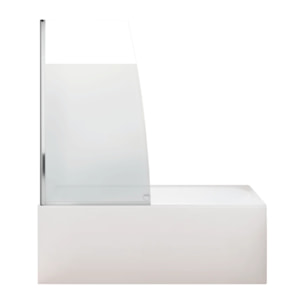 Baignoire droite 170 X 75 Elise acrylique + pare bain volet gauche + tablier en niche + vidage