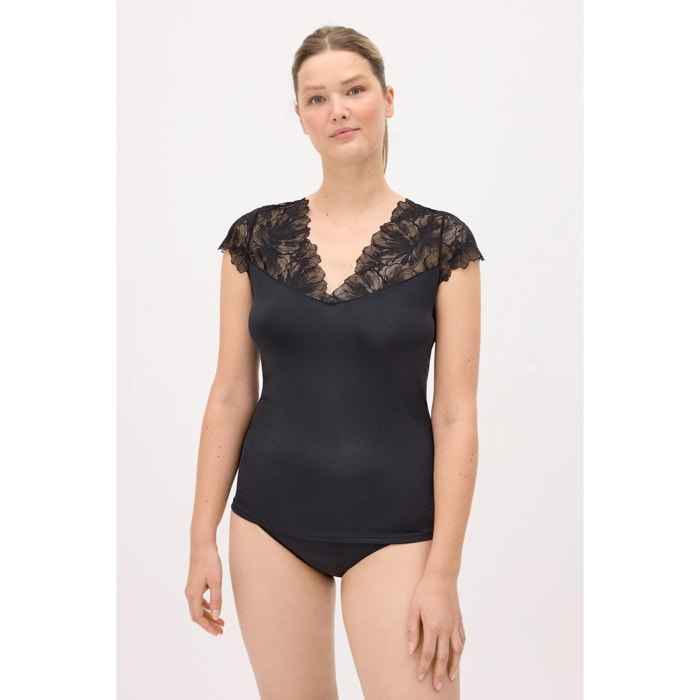 T-shirt maniche corte Nero
