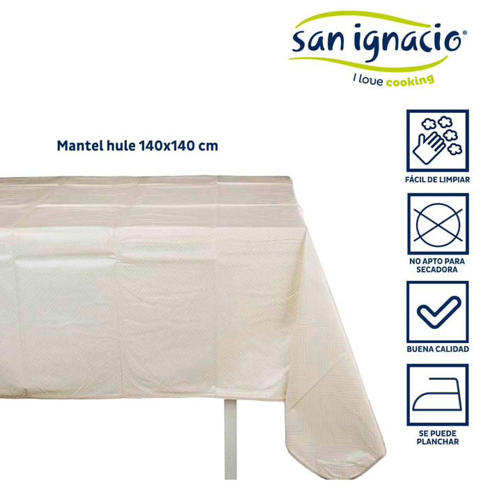 Mantel hule 140x140cm rombos colección kinvara