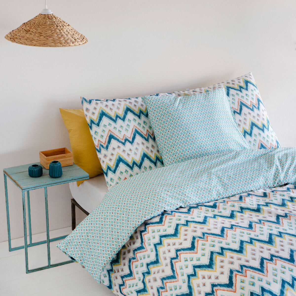 2 Taies d'oreiller en coton 65x65 cm BATU B