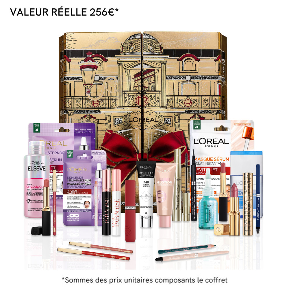 Calendrier de L’Avent L'Oréal Paris 24 produits beauté - 89,99€