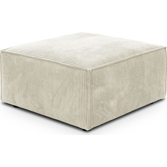 Pouf en velours côtelé - HARPER
