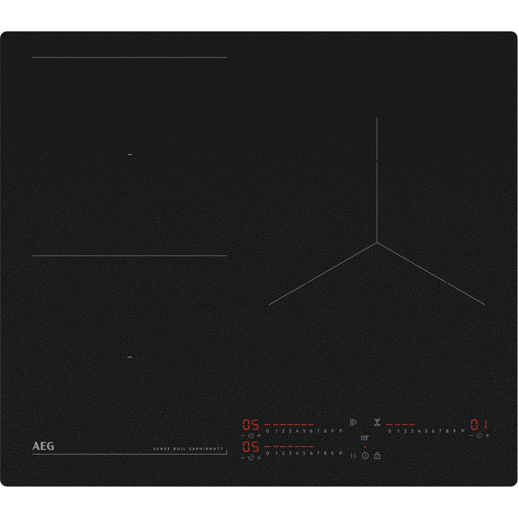 AEG Placa de inducción SaphirMatt® Serie 7000 Sense de 60 cm TI63IQ10IZ