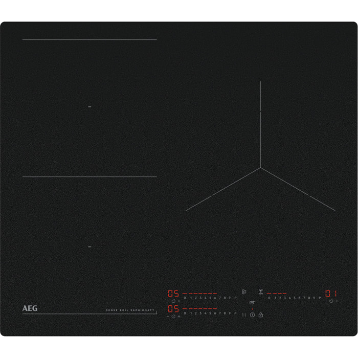 AEG Placa de inducción SaphirMatt® Serie 7000 Sense de 60 cm TI63IQ10IZ