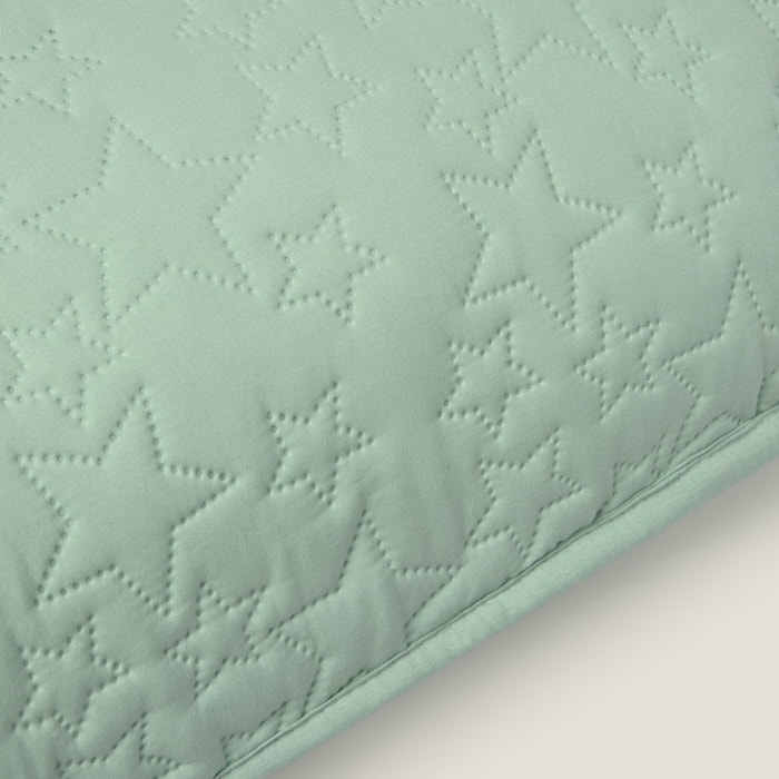 Funda de cuadrante microfibra estrellas Astari color azul aqua Microfibra