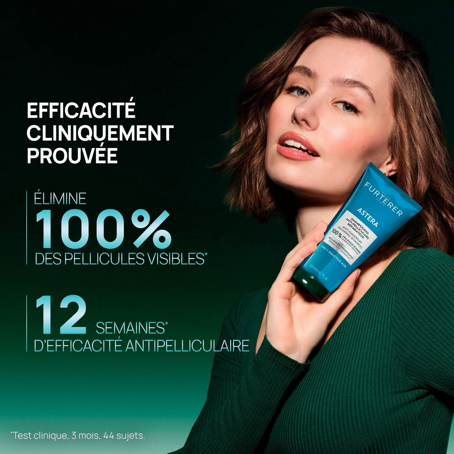 Astéra - Shampooing Anti-Pelliculaire Réparateur Pellicules Persistantes