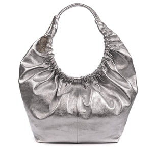 Arzignano bolso de hombro piel auténtica laminada asa grande acolchada