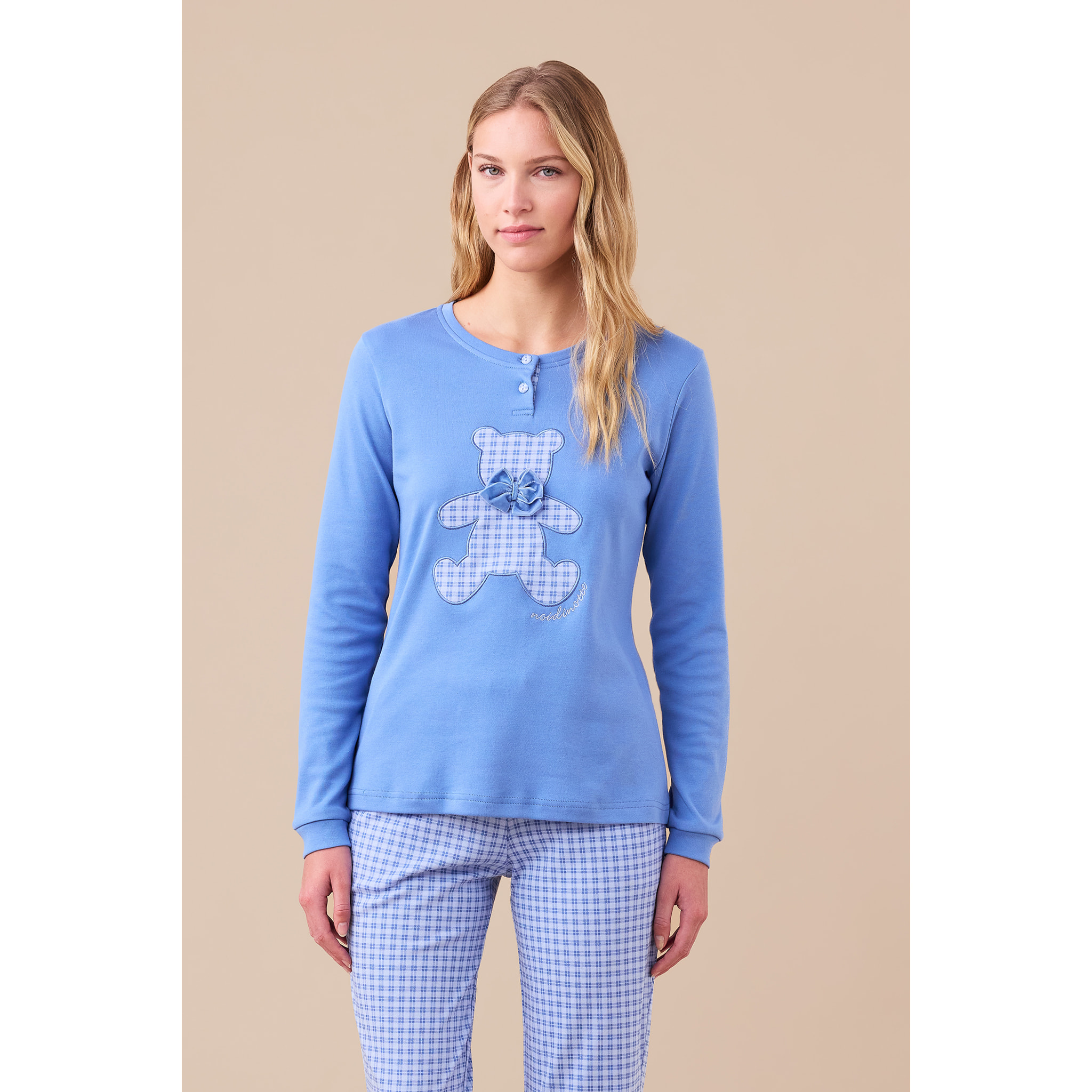 Pigiama donna caldo cotone articolo bear. Noidinotte