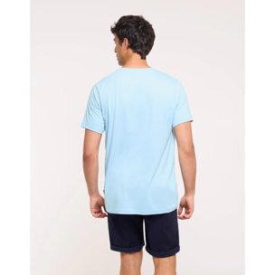 Camiseta Manga Corta Azul - Lalit