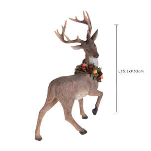 Renna - Pezzi 1 - 35,5xH53x18cm - Bianchi Dino SpA