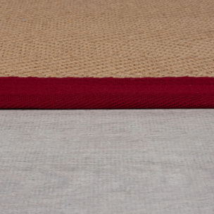 Tapis en jute antiderapant de couloir KIRA