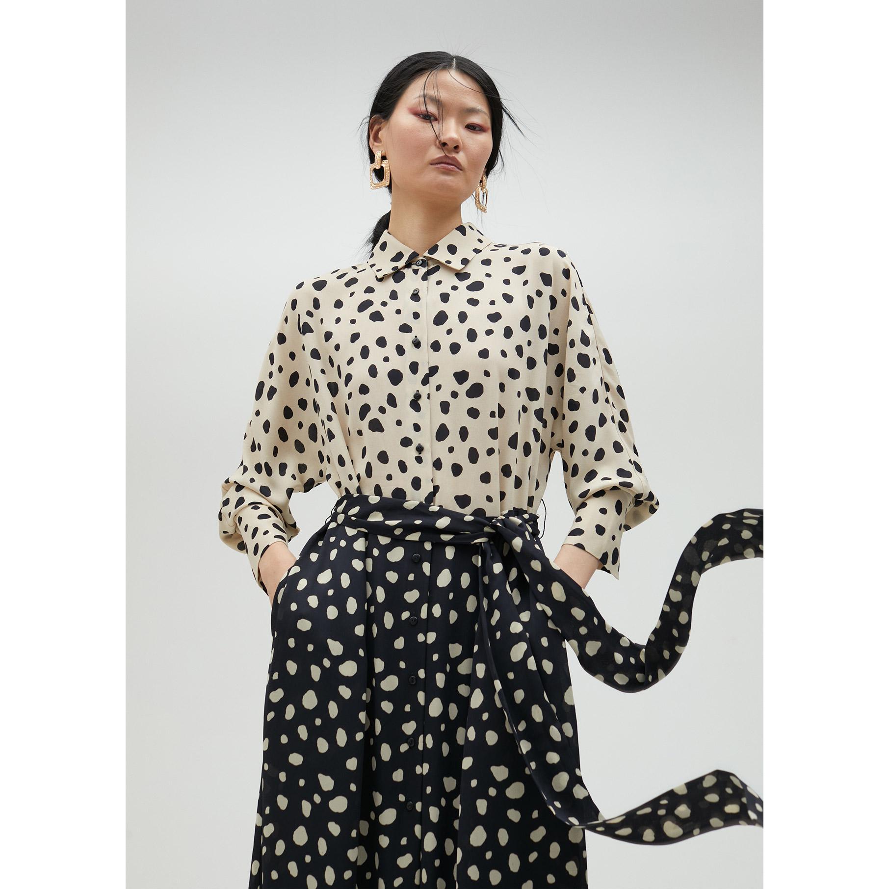 Vestito chemisier a pois