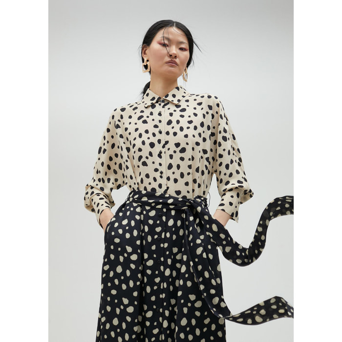 Vestito chemisier a pois