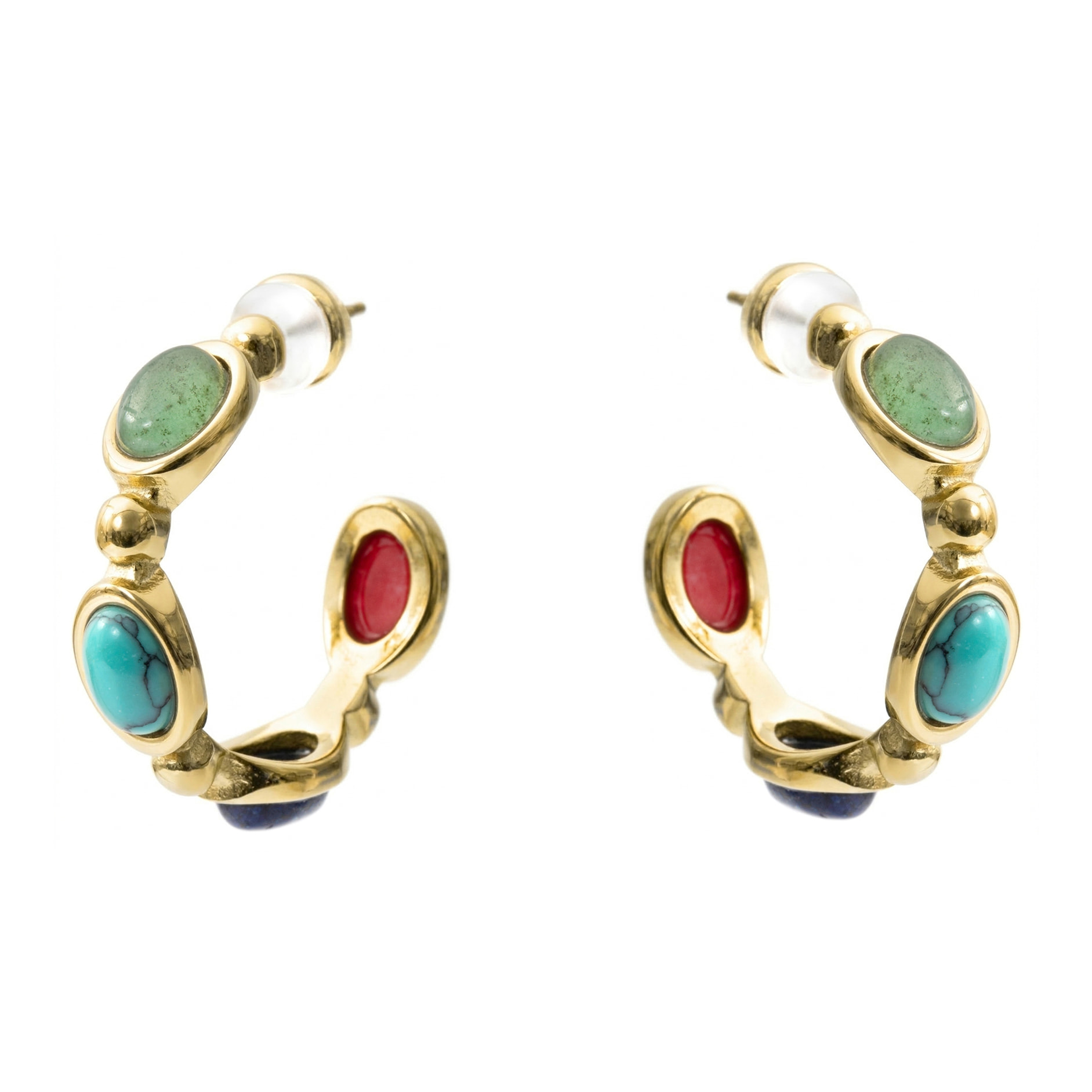 Pendientes Baelbo acabado oro amarillo 18k