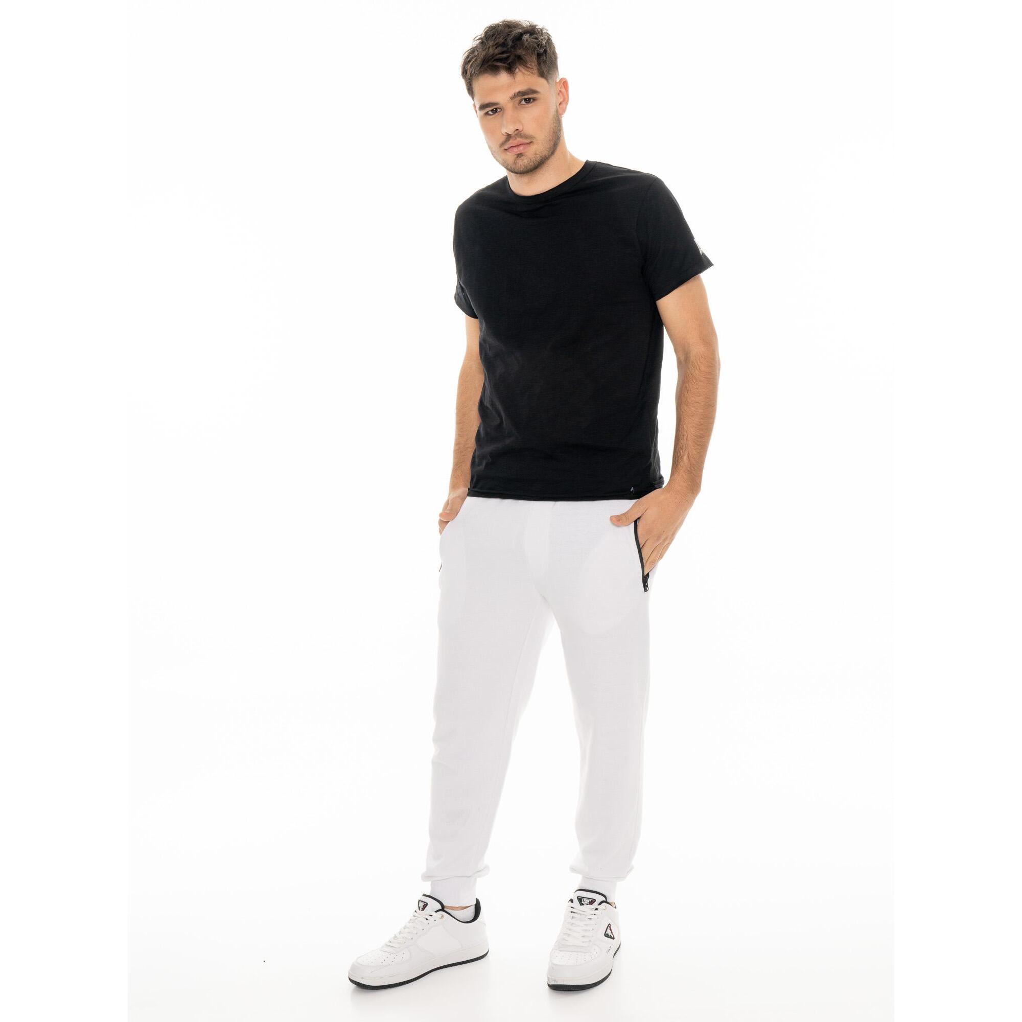 Pantalón deportivo de hombre Leone B&W con bolsillos con cremallera