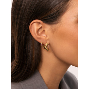 Pendientes Aro Orbit Baño Oro