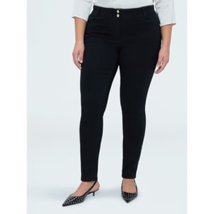 Fiorella Rubino - Jeans Skinny total black - Negro