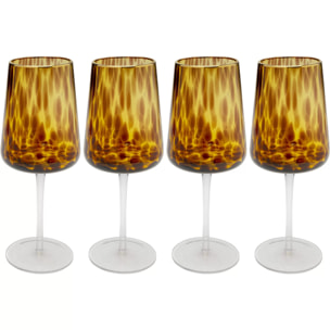 Verres à vin Caramel set de 4 Kare Design