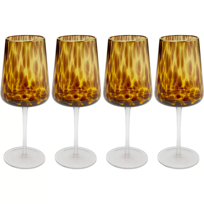 Verres à vin Caramel set de 4 Kare Design