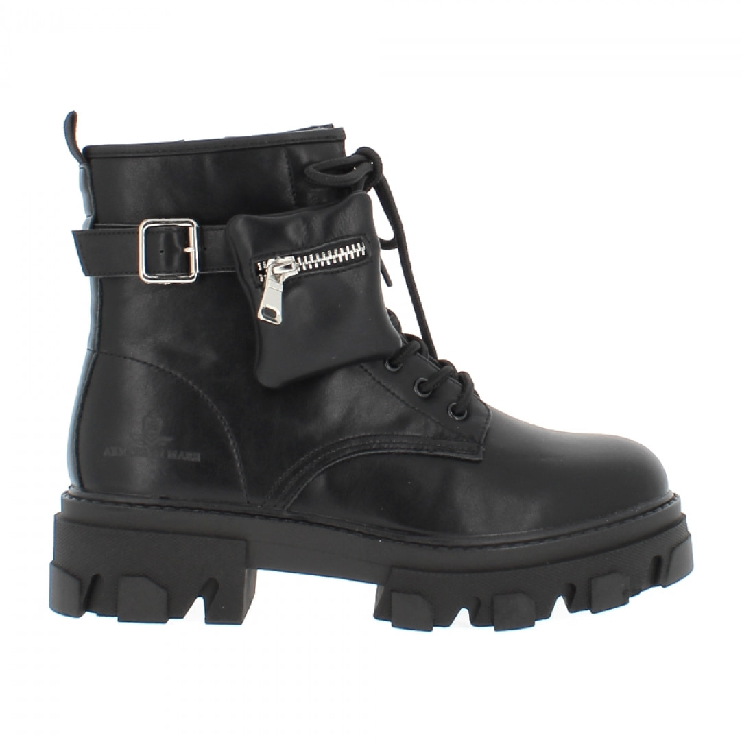 Armata di Mare Scarpe Donna Chunky Platform Ankle Boots with Lateral Internal Zipper AMD W11T510 Black