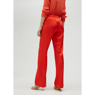 Pantaloni Flare Rossi