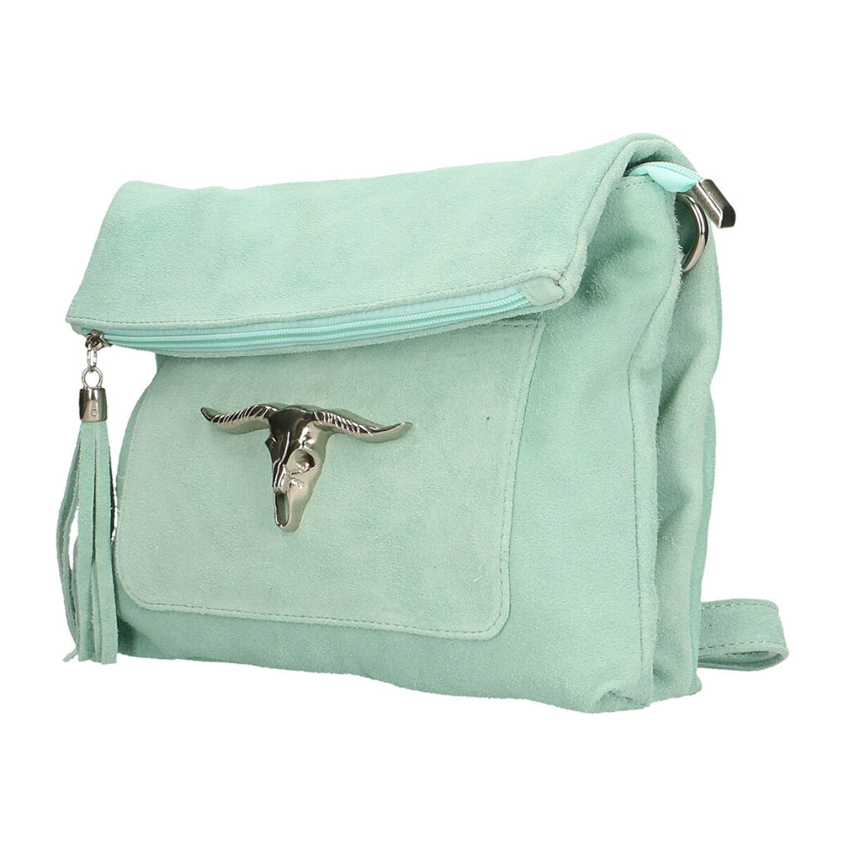 Borsa a tracolla da donna In Vera pelle Made in Italy 28x22x5 cm