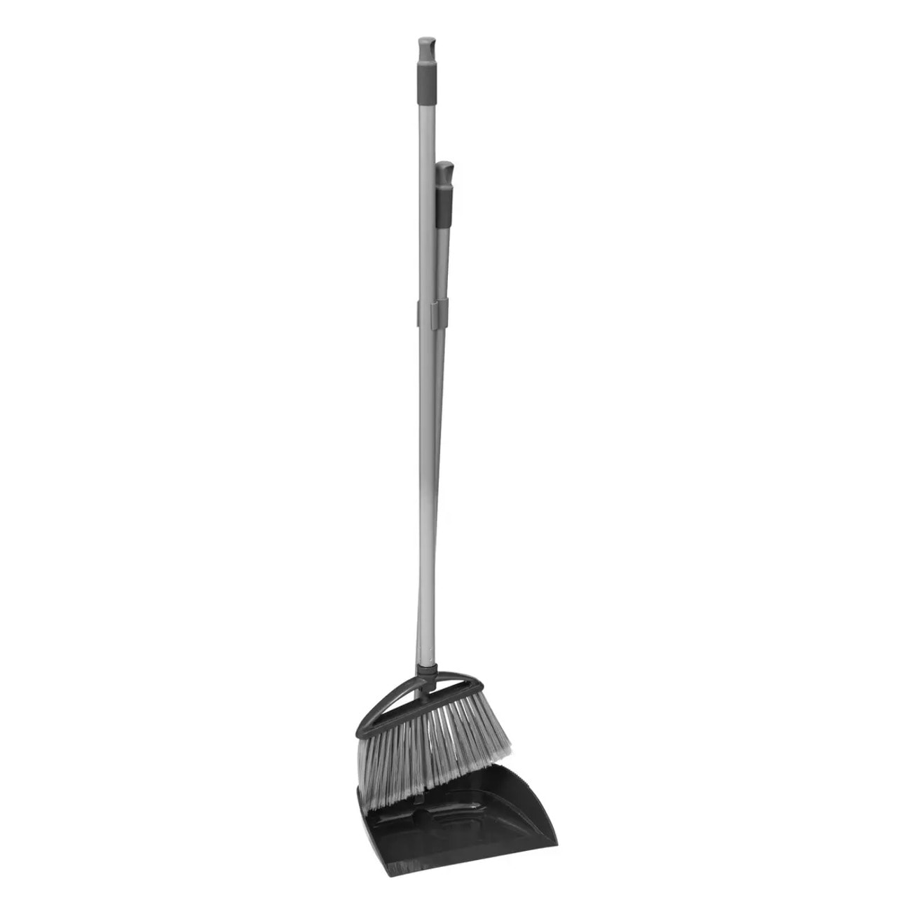 Balai avec pelle clipsable vert