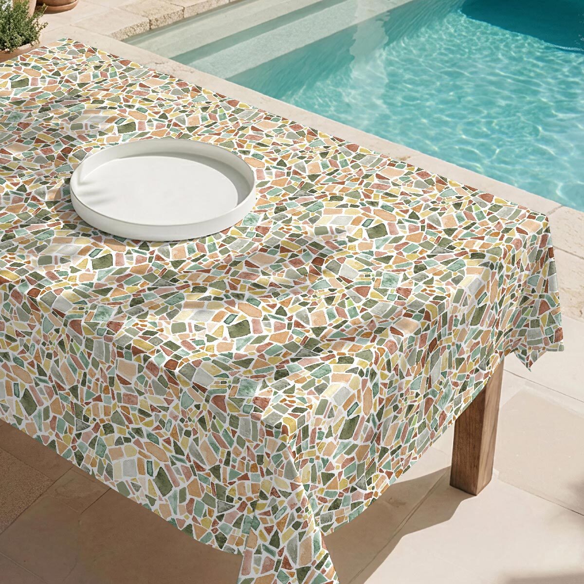 Nappe anti-taches Aruba - 100% coton -